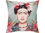 Dekokissen PAD "Legend", bunt (tropical, gemustert), B:45cm L:45cm, Obermaterial: 50% Baumwolle, 45% Polyester, 5% Polyacryl, Dekokissen_Sitzkissen_Kissenhüllen, made in europe