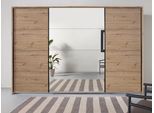 Schwebetürenschrank RAUCH "Kleiderschrank Schrank Garderobe OTELI inkl. 3 Innenschubladen", braun (eiche artisan), B:323cm H:233cm T:68cm, Holzwerkstoff, Schränke, Schwebetürenschrank, inkl. Passepartout optional mit Beleuchtung MADE IN GERMANY