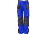 Arbeitshose TERRAX WORKWEAR "TTJR-Bund", Herren, Gr. 48, EURO, blau (royal, schwarz), Obermaterial: 65% Polyester PES. 35% Baumwolle CO., Hosen Arbeitshose