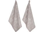 Geschirrtuch PAD "CULTURE", beige (sand), B:50cm H:1cm L:70cm, 100% Baumwolle, Geschirrtücher, Geschirrtuch, 100% Baumwolle, 50x70 cm