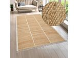 Teppich "Lenia, handgewebt, Jute", natur, B:200cm H:10mm L:300cm, Jute, LEGER HOME BY LENA GERCKE, Teppiche, Fransenteppich Teppich, mit Fransen, Teppich, Wohnzimmer, Schlafzimmer, Esszimmer
