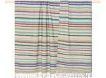 Wohndecke PAD "MODUS", bunt (multi), B:150cm L:200cm, Mischgewebe, Wohndecken, Wohndecke, Made in Europe, gestreift, mit Fransen, 150x200 cm