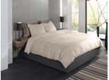 Bettwäsche HECKETT & LANE "Spina", beige (desert sand), B/L: 135cm x 200cm, 1 Stk., 1 Stk., Flanell, B/L: 80cm x 80cm, 2 Stk., Flanell, Obermaterial: 100% Baumwolle, Bettwäsche, Bettwäsche, Fischgrät Muster, 100% Baumwolle ab 135x200 cm.