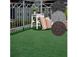 Kunstrasen ANDIAMO "Aberdeen, Gesamthöhe 10 mm, Made in Belgium", grün, B:200cm L:600cm, Nadelfilz, Teppiche, mit Drainagenoppen, für Balkon, Terrasse, Wintergarten, Nadelfilzoptik