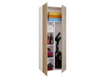 Mehrzweckschrank VCM "Holz Besenschrank Staubsauger Putzschrank Vandol K", braun (weiß, sonoma, eiche), B:70cm T:40cm, Obermaterial: 100% Holz Wood., Schränke, Mehrzweckschrank
