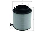 MAHLE Luftfilter LX 2091D 160,0mm für VW CUPRA AUDI 8K0133843 8K0133837S 8K0133837Q