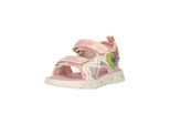 Sandale ZIGZAG "Modena", Mädchen, Gr. 25, rosa (weiß, pink), Kunstfaser, Lederimitat, Schuhe Sandale, Lichter