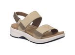 Sandale JOSEF SEIBEL "Estelle 04, beige-kombi", Damen, Gr. 39, beige (beige, kombi), Obermaterial: 100% Rindsleder Leather cow., Schuhe Sandale
