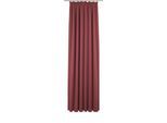 Vorhang ADAM "Uni Collection", rot, B:142cm H:395cm, Baumwolle (Bio-Baumwolle), Gardinen, aus 100% Bio-Baumwolle, Vorhang nach Wunschmaß