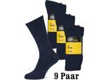 Arbeitssocken STAPP "Yellow Casual", Herren, Gr. 43, blau (marineblau), Obermaterial: 73% Baumwolle CO. 24% Polyester PES. 3% Elasthan EL., Socken