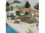 Beldano , Akaziefarben , Holz, Kunststoff , Akazie , teilmassiv , Füllung: Schaumstoff,Schaumstoff , einzeln stellbar , 90x43x70 cm , FSC 100% , Gartenmöbel, Loungemöbel, Loungegarnituren