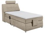 Boxspringbett Palermo elektrisch 120x200cm Sandfarb.