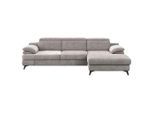 Livetastic , Beige , Textil , L-Form , 291x178 cm , Made in EU , seitenverkehrt erhältlich, Rücken echt, Armteil links, Armteil rechts ,