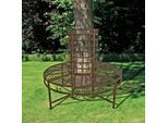 Möbelix , Rostfarben , Metall , 112 cm , Gartenmöbel, Gartenbänke, Baumbänke