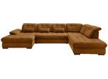 Wohnlandschaft Rigatti Gold Cord mit Bettkasten