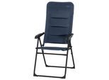 Campingstuhl klappbar mit Armlehnen Dunkelblau Premium
