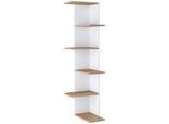 Eckregal BALOS XL Weiß ca. 37x140x37 cm