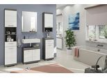 Badezimmer Scout 5-tlg. ca. 134 cm Anthrazit/Weiß