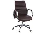 Chefsessel Aspera 10 Silberfarben/Dunkelbraun