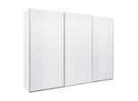 Schwebetürenschrank Fifty Weißglas