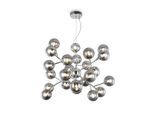 Pendelleuchte Dallas Grau/Chromfarben max. 28 Watt