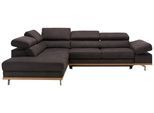 Wohnlandschaft Carmen in Platin mit Bettfunktion