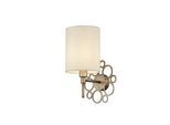 Wandleuchte Anna Creme/Goldfarben max. 40 Watt Wandlampe