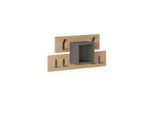 Wandgarderobe Lumina ca. 68x32x13 cm Eiche/Anthr.