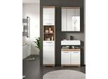 Badezimmer Wave 3-tlg. ca. 97 cm Eiche/Weiß
