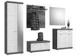 Garderobe Scout 5-tlg. ca. 272x197 cm Weiß/Grau