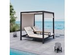 Sonneninsel Felipa Beige Metall/Outdoorstoff