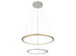 Globo , Silberfarben, Goldfarben , rund , 120 cm , CE , Farben fixierbar, Timerfunktion, Farbtemperaturwechsler, beliebig kürzbar , Beleuchtung, Innenleuchten, Hängeleuchten, LED-Hängeleuchten