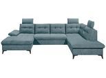 Wohnlandschaft Durban U ca. 170x324x218 cm Eisblau