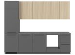 Küchenblock Milino o. E-Geräte Graphitgrau