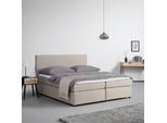 Boxbett Melina Beige ca. 180x200 cm mit Topper