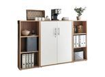 Aktenschrank Office Edition Sw Set 2 niedrig Weiß/Eiche