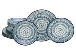 Tafelservice Mexico Blau/Weiß, 18-teilig