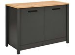 Spülenunterschrank Venet, Anthrazit/Artisan Eiche