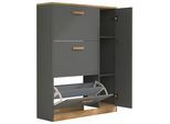 Schuhschrank HALOM L Anthrazit ca. 80x105x24 cm