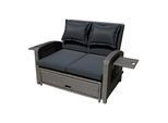 Loungesofa Nizza Schwarz