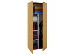 Mehrzweckschrank Buchefarben ca. 70x178x40 cm Buchefarben