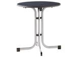 Gartentisch ca.70x70x72cm Anthrazit,Silber