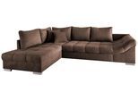 Wohnlandschaft Alvito Braun Nylon/Mikrofaser
