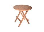 Gartenbeistelltisch Mitan Teak klappbar