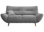 2-Sitzer-Sofa Drago Silberfarben Chenille