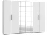 Drehtütenschrank Level 36A mit Spiegel ca. 300 cm Weiß