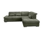 Ecksofa Dalida Dunkel Grün Chenille m. Bettkasten