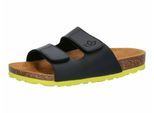 Pantolette LICO "Pantolette Bioline Velcro Kids", Mädchen, Gr. 36, schwarz, Filz, Schuhe Pantolette
