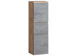 Midischrank Varese ca. 40x130 cm Hellgrau/Eiche
