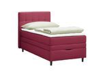 Boxspringbett Miami in Weinrot ca. 90x200cm